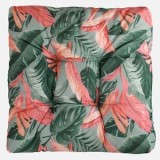 Perna de podea cu model frunze tropicale, 40x40cm, menta, CMCLASS