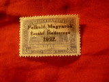 Timbru Ungaria de Vest 1921 supratipar , val. 3,5kr ,perforat , fara guma, Nestampilat