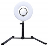 Lampa circulara MS-20L cu temperatura de culoare fixa 5500k si oglinda