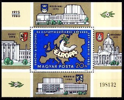 C3084 - Ungaria 1980 - Europa bloc neuzat,perfecta stare