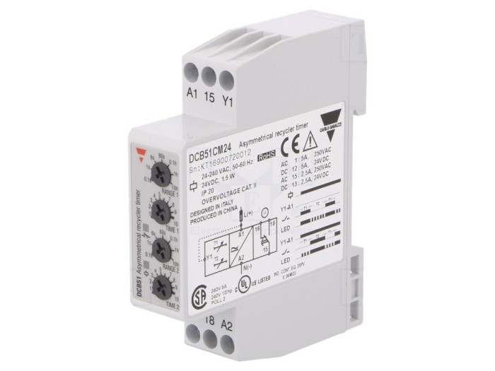 Timer DCB51CM24 24-240VAC IP20