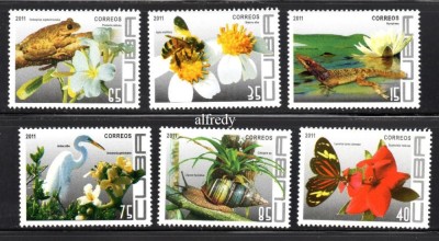 CUBA 2011, Fauna, Flora, serie neuzata, MNH foto