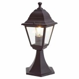 Cumpara ieftin Stalp Gradina Blooma Varennes Negru 37.5cm, 14x14cm, Aluminiu, E27, 60W, IP44