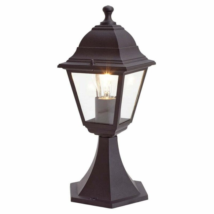 Stalp de gradina Blooma Varennes, 14 x 14 x 37.5 cm, negru, 60W