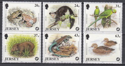 Jersey 1997 - Protecția faunei sălbatice, MNH foto