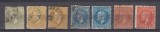 ROMANIA 1876 LP 39 CAROL I EMISIUNEA BUCURESTI I SERIE CU VARIETATE STAMPILATA, Stampilat