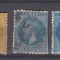 ROMANIA 1876 LP 39 CAROL I EMISIUNEA BUCURESTI I SERIE CU VARIETATE STAMPILATA