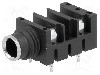 Conector jack, Jack 6,3mm, 2 contacte, mama, AMPHENOL - ACJM-HHDR foto