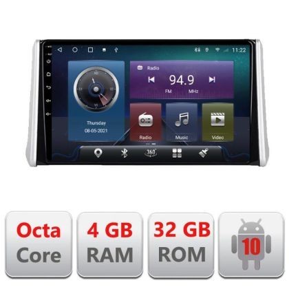 Navigatie Toyota Rav4 2018- C-RAV4 Octa Core cu Android Radio Bluetooth Internet GPS WIFI 4+32GB CarStore Technology