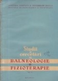 Studii si cercetari de balneologie si fizioterapie, Volumul al V-lea