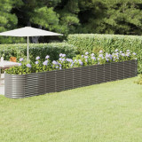 VidaXL Strat &icirc;nălțat grădină gri 620x80x68cm oțel vopsit electrostatic