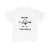 Tricou personalizat barbati, negru, 51 ani si inca pe piese originale pentru aniversare, marimea M