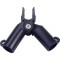 Conector plastic, superior, de tip X, reglabil, pentru araci de 11 mm, set 4 buc, negru GartenVIP DiyLine