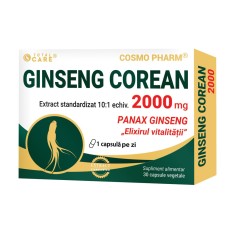 Ginseng Corean 2000mg, 30 capsule, Cosmopharm foto