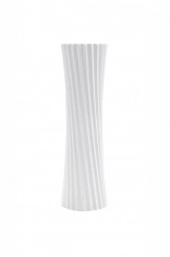 Vaza decorativa simpla, alb, 32,5x9,5 cm foto