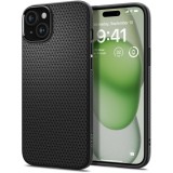 Cumpara ieftin Husa pentru iPhone 15 Plus, Spigen Liquid Air, Matte Black