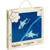 Set Prosop + manusa din bumbac pentru nou nascuti/copii ,PLAYSHOES