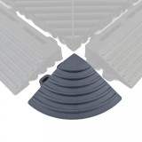 Placi de podea RAMROXX Performance pentru garaj, colt de podea, piesa colt gri Performance AutoTuning