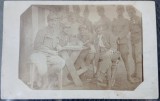 Fotografie tip Carte postala, militari romani in primul razboi mondial