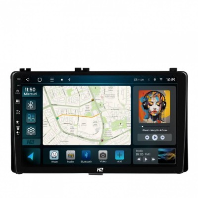 Navigatie Toyota Auris Corolla (2016+) 2GB RAM Android 13 GPS Wi-FI Carplay Android Auto USB Bluetooth Radio Waze Touchscreen 9 inch foto