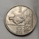 Romania 50 bani 1955 , patina, detalii