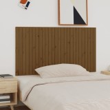 Gossi tablie de pat pentru perete, maro miere, 166x3x90 cm, lemn pin