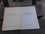 MELANGES LINGUISTIQUES - A. GRAUR Vol 1 si Vol 2