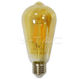 Bec E27 cu filament LED 4W 2200K ST64 model EDISON V-TAC, Vtac