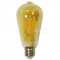 Bec E27 cu filament LED 4W 2200K ST64 model EDISON V-TAC