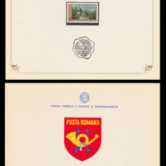1975 Romania, 500 ani Batalia de la Podul Inalt, carnet FDC de protocol LP 873