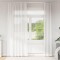 Gossi perdele voile cu bucle 2 buc alb 140x225 cm
