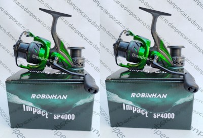 SET 2 Mulinete Feeder Robinhan IMPACT SP4000 tambur long cast 10 rulmenti foto