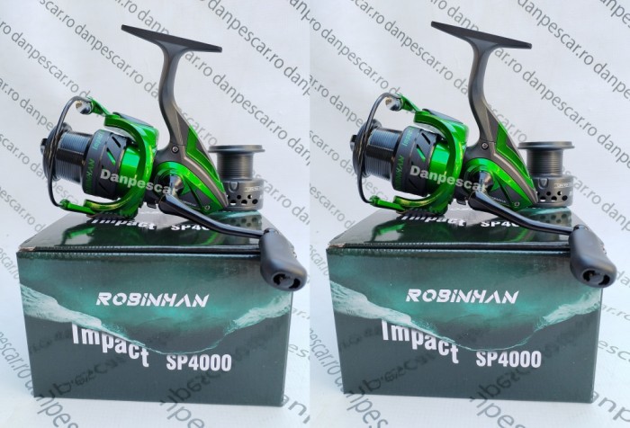 SET 2 Mulinete Feeder Robinhan IMPACT SP4000 tambur long cast 10 rulmenti