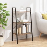 VidaXL Raft cu 3 niveluri, maro deschis / negru, 56x35x108 cm