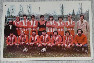 carte postale cu calendar din 1980 fotbal club IRA Timisoara ,vedere/vederi, foto