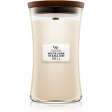 Woodwick White Tea &amp; Jasmine lum&acirc;nare parfumată cu fitil din lemn 609.5 g