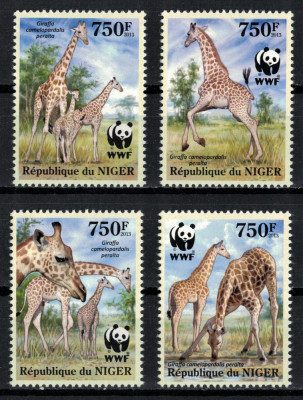 NIGER 2013 - Fauna, Girafe /serie completa MNH foto