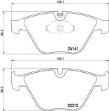 BREMBO P 06 081 PRIME LINE set placute frana,frana disc