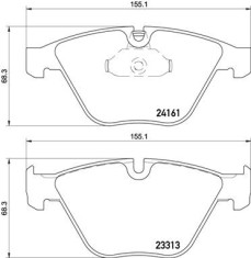 BREMBO P 06 081 PRIME LINE set placute frana,frana disc