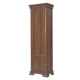 Corp biblioteca VMD1, 4 polite, 2 usi, Nuc, 58 x 40 x 193 cm