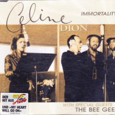 CD Pop: Celine Dion & The Bee Gees - Immortality ( 1998, maxi-single original )