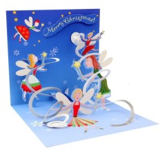 Felicitare 3D pentru iarna - Zanele iernii foto