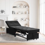 vidaXL Canapea extensibilă 3 &icirc;n 1 catifea neagră