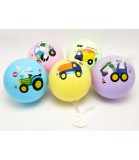 Minge de Joc Colorata, Moi, cu Desene, Diametru 20cm, PVC Solid, Varsta +3 ani