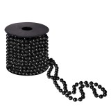 Ghirlanda de margele pentru bradul de Craciun, 10 metri, neagra Household NewTrend