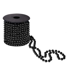 Ghirlanda de margele pentru bradul de Craciun, 10 metri, neagra Household NewTrend