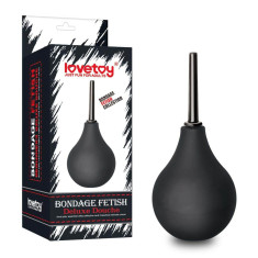 Bondage Fetish Douche - Irigator anal, negru, 15 cm