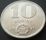 Cumpara ieftin Moneda 10 FORINTI / FORINT - UNGARIA, anul 1971 *cod 1575 A, Europa