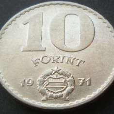 Moneda 10 FORINTI / FORINT - UNGARIA, anul 1971 *cod 1575 A
