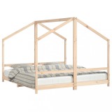 Cumpara ieftin Cadru pat pentru copii, 2x(90x190) cm, lemn masiv de pin